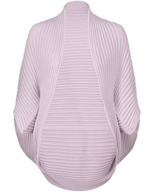Issey Miyake Plissé-Effect Cardigan - Purple