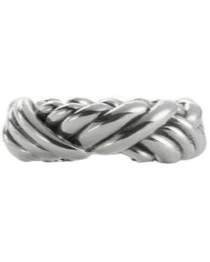Bottega Veneta Intreccio Ring - White
