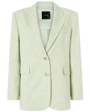 Pinko Faith Single-Breasted Blazer - Green