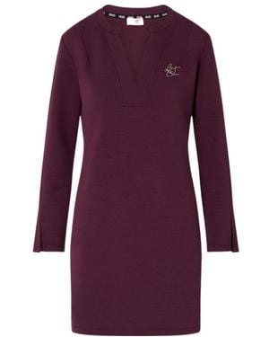 Liu Jo Short Scuba Dress - Purple