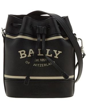 Bally Logo Shoulder Bag - Black