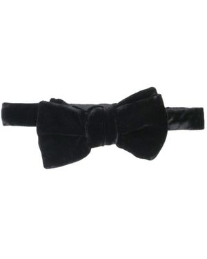 Tom Ford Velvet Bow Tie - White