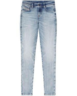 DIESEL Mid-Rise Stretch Skinny Jeans - Blue
