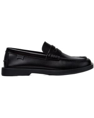 Camper Don Leather Loafers - Black