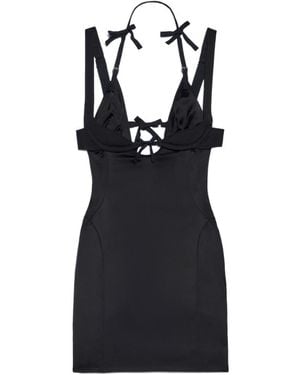Jacquemus Spaghetti Strap Mini Dress - Black