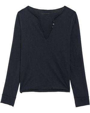 Zadig & Voltaire Henley Shirt - Blue