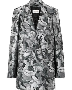 Dries Van Noten Long-Sleeved Suit Jacket - Grey