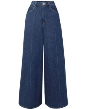 Goldsign Dark Straight-Leg Jeans - Blue