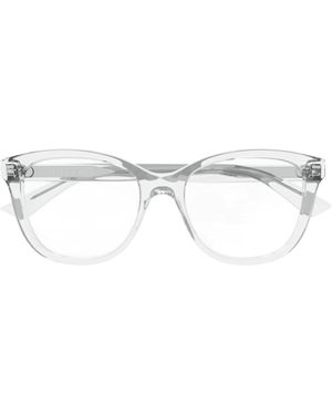 McQueen Eyewear Square Frame Glasses - White