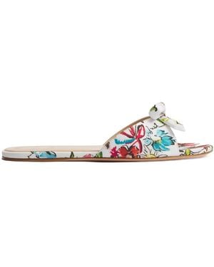 Dior Iviera Bow Slide - White