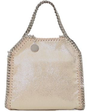 Stella McCartney Tiny Falabella Chain-Trim Mini Bag - Natural