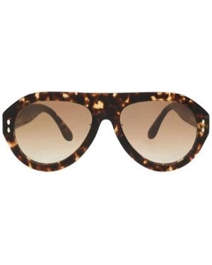 Isabel Marant Tortoiseshell Aviatorstyle Sunglasses - Brown