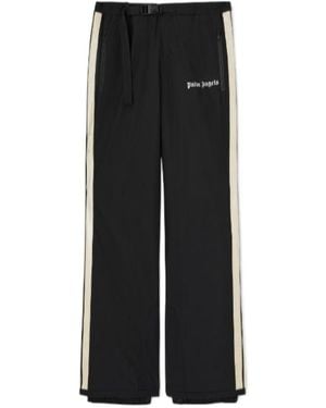 Palm Angels Logo Printed Track Ski Trousers - Black