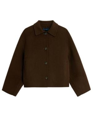 Soeur Long-Sleeve Casual Jacket - Brown