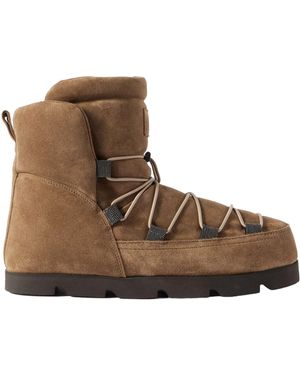 Brunello Cucinelli Logo Short Boots - Brown