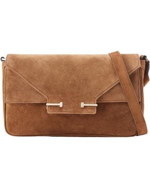 Tom Ford Small Suede Shoulder Bag - Brown
