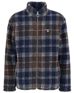 Barbour Tartan Check-Patterm Jacket - Blue