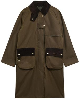 Barbour Long-Length Field Coat - Brown