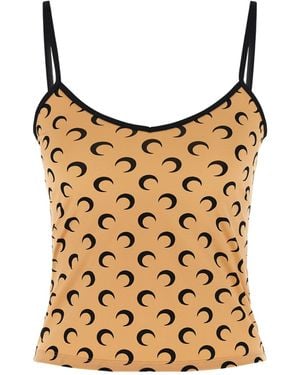 Marine Serre Sleeveless Tops - Brown