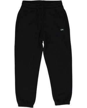 Off-White c/o Virgil Abloh Logo-Print Track Pants - Black