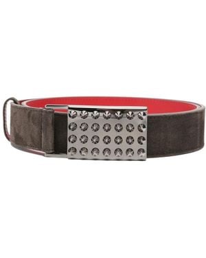 Christian Louboutin Funky Studded Belt - White