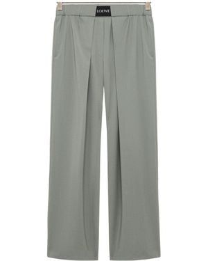 Loewe Pleated Casual Trousers - Grey