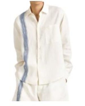 JW Anderson Jw Anderson Logo Printed Button-Up Shirt - White