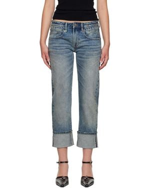 R13 Jeans With Belt Loops - Blue