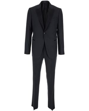 Emporio Armani Two-Piece Single-Breasted Suit - Black