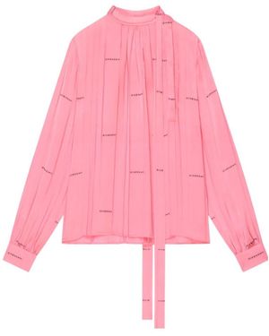 Givenchy Logo Knot Shirt - Pink
