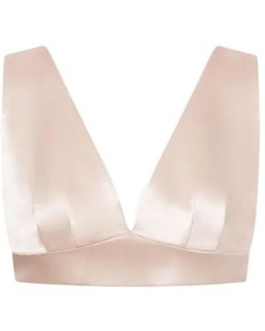 Philosophy Di Lorenzo Serafini Satin Micro Top - Natural