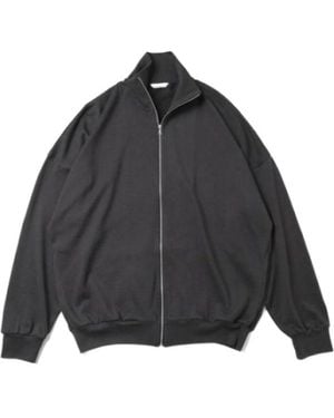 AURALEE Long-Sleeved Zip-Up Casual Jacket - Gray