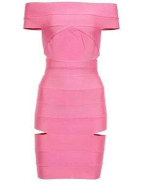 Alexandre Vauthier Off-The-Shoulder Minidress - Pink
