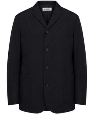 Jil Sander Button-Down Suit Jacket - Blue