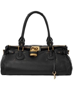Chloé Chloé Paddington Xl Shoulder Bag - Black
