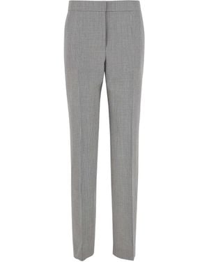 Jil Sander Checked Tailored Trousers - Grey