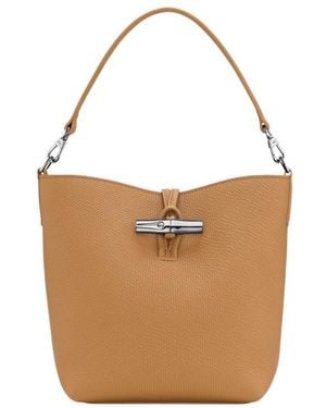 Longchamp Le Roseau Xs Bucket Bag - White