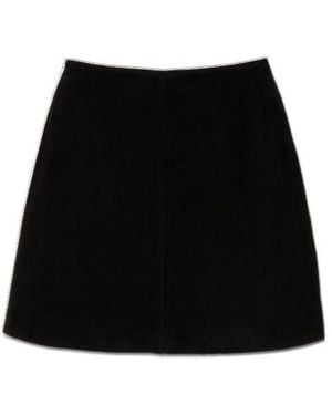 By Malene Birger Nola Suede Mini Skirt - Black