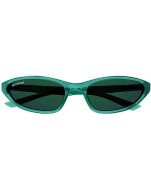 Balenciaga Eyewear Cat-Eye Frame Sunglasses - Green