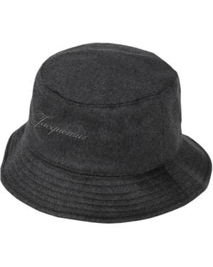 Jacquemus Woollen Fisherman Hat - Black