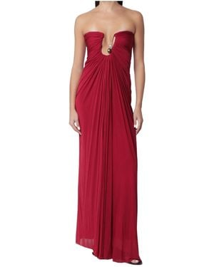 Christopher Esber Deep V-Neck Dress - Red