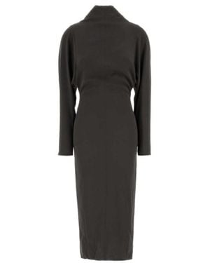 Giorgio Armani Long-Sleeved Dress - Black