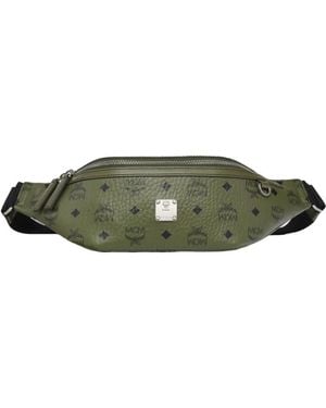 MCM Fursten Vi Belt Medium Bags - Green