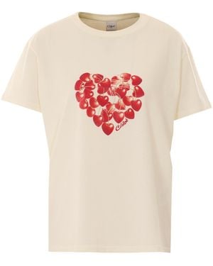 Chloé Short-Sleeved T-Shirt - White
