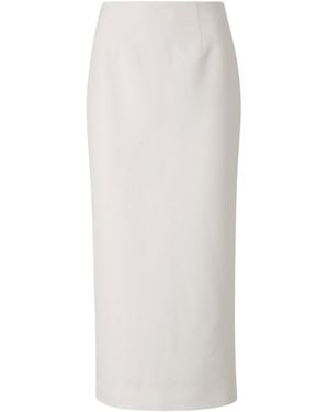 Roland Mouret Medium Pencil Skirt With Back Slit - White