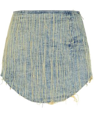 DIESEL 'Ada' Cotton Miniskirt - Blue