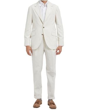Brunello Cucinelli Long-Sleeved Suit - White