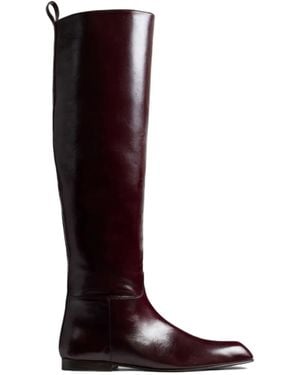 KHAITE Colt Knee-High Boots - Red