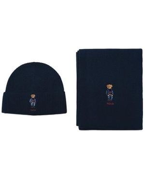 Polo Ralph Lauren Two-Piece Set Of Hat And Scarf - Blue