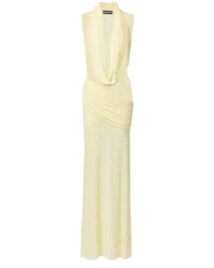 David Koma Semi-Sheer Gown - Metallic